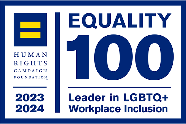 Human Rights Campaign Foundation - Equality 100 Award - Leader in LGBTQ+ Workplace Inclusion