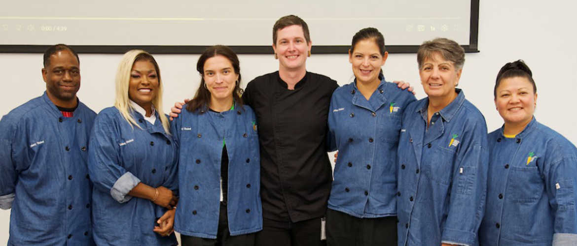 A group of culinary program graduates