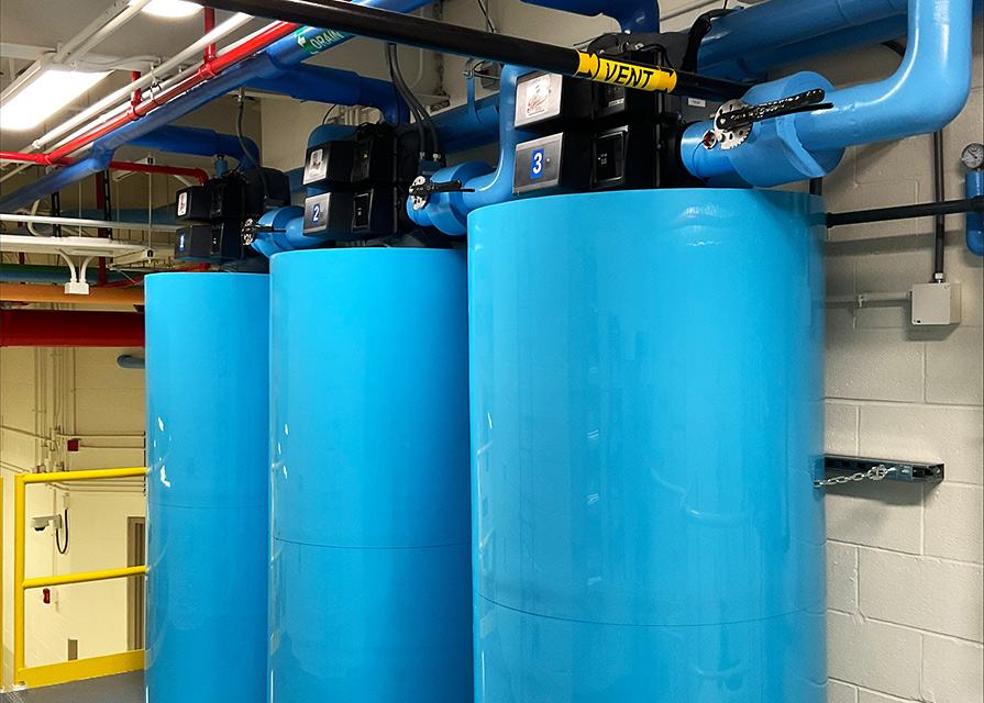 water softener system at HCSC corporate data center in Illinois